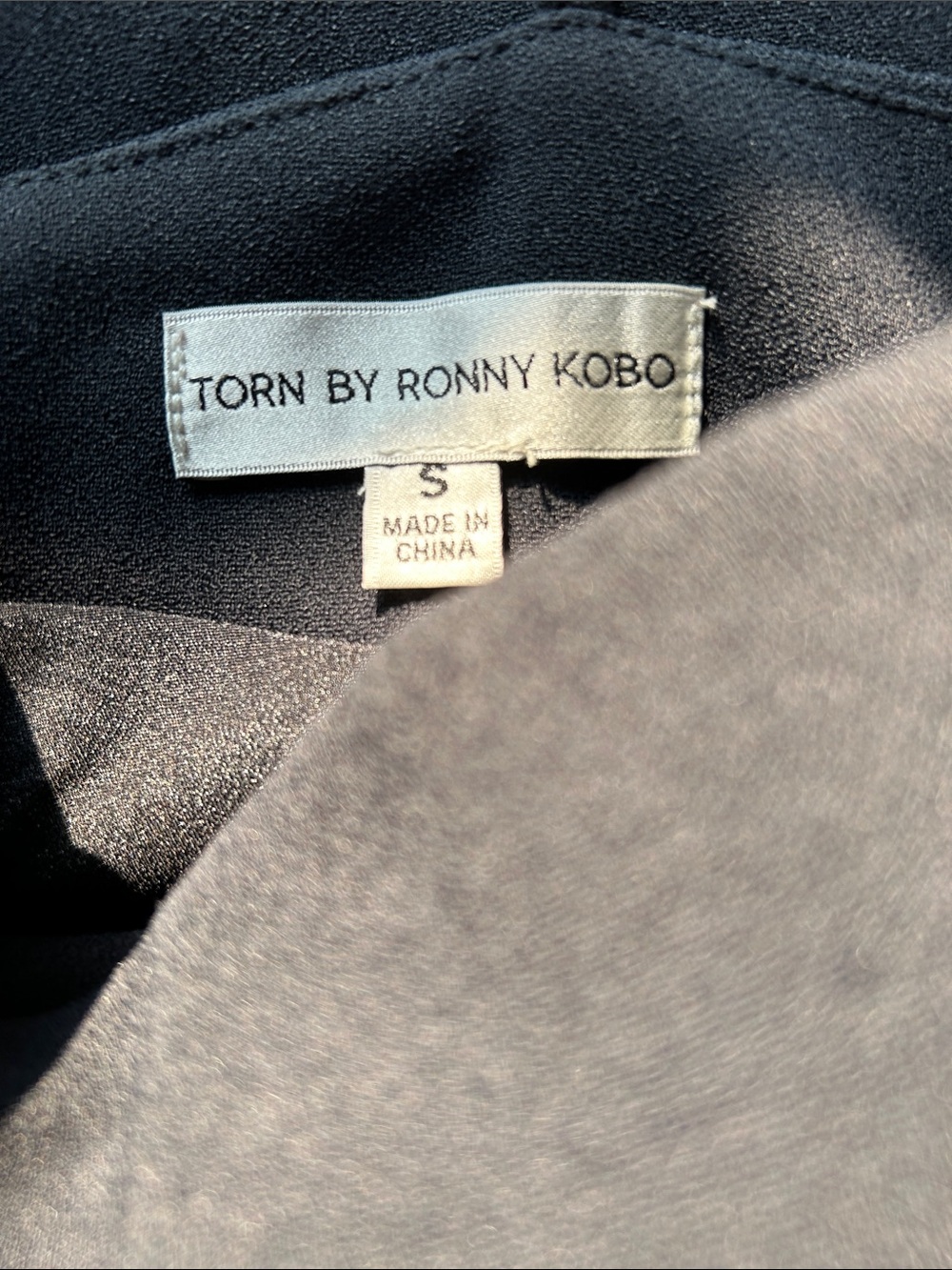 Black Torn by Ronny Kobo Anna 
Midi Dress with Halter Cutout Detail Size Small - Picture 8 of 9